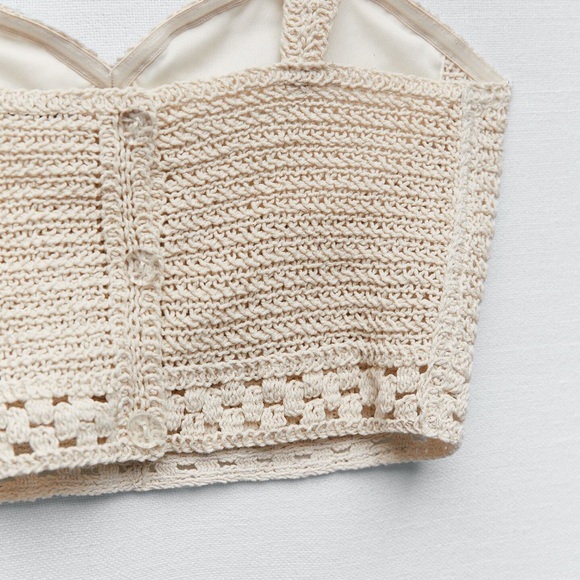 Zara Crocheted Cropped Top - Picture 7 of 7